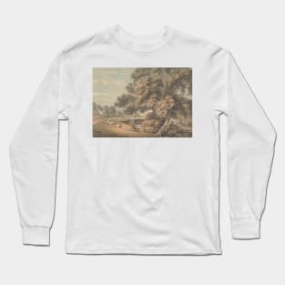 The Trees and River in the Park at Coleorton Hall, Leicestershire by Thomas Hearne Long Sleeve T-Shirt